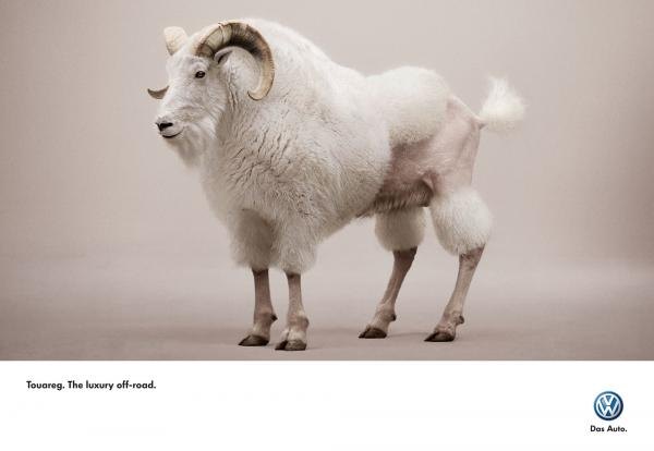 Volkswagen Touareg: Billy-Goat, Volkswagen, ALMAPBBDO, Volkswagen Group, Печатная реклама