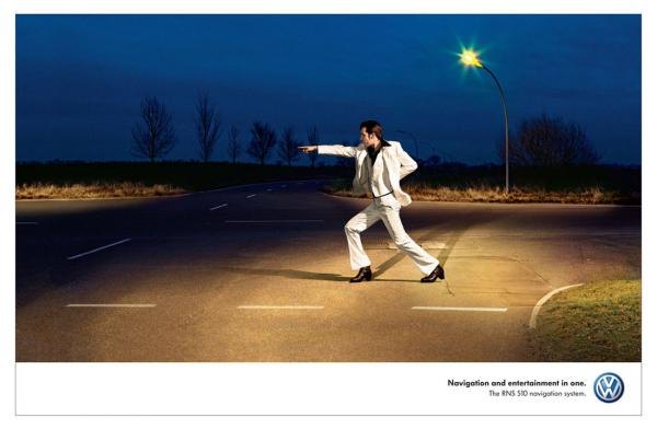 Volkswagen RNS 510 navigation system: Travolta, Volkswagen, DDB Germany, Volkswagen Group, Печатная реклама