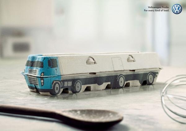 Volkswagen Trucks: Egg Box, Volkswagen, Almap/bbdo, Volkswagen Group, Печатная реклама