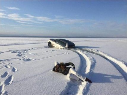 Любители подледного лова в Магадане « автомагадан