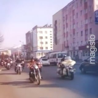Мотопробег в честь 9 мая в Магадане « автомагадан
