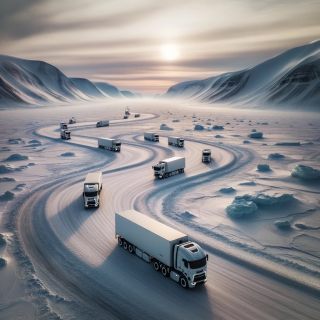 Роботы-грузовики Газпром Нефти начинают работу в Арктике в Магадане « автомагадан